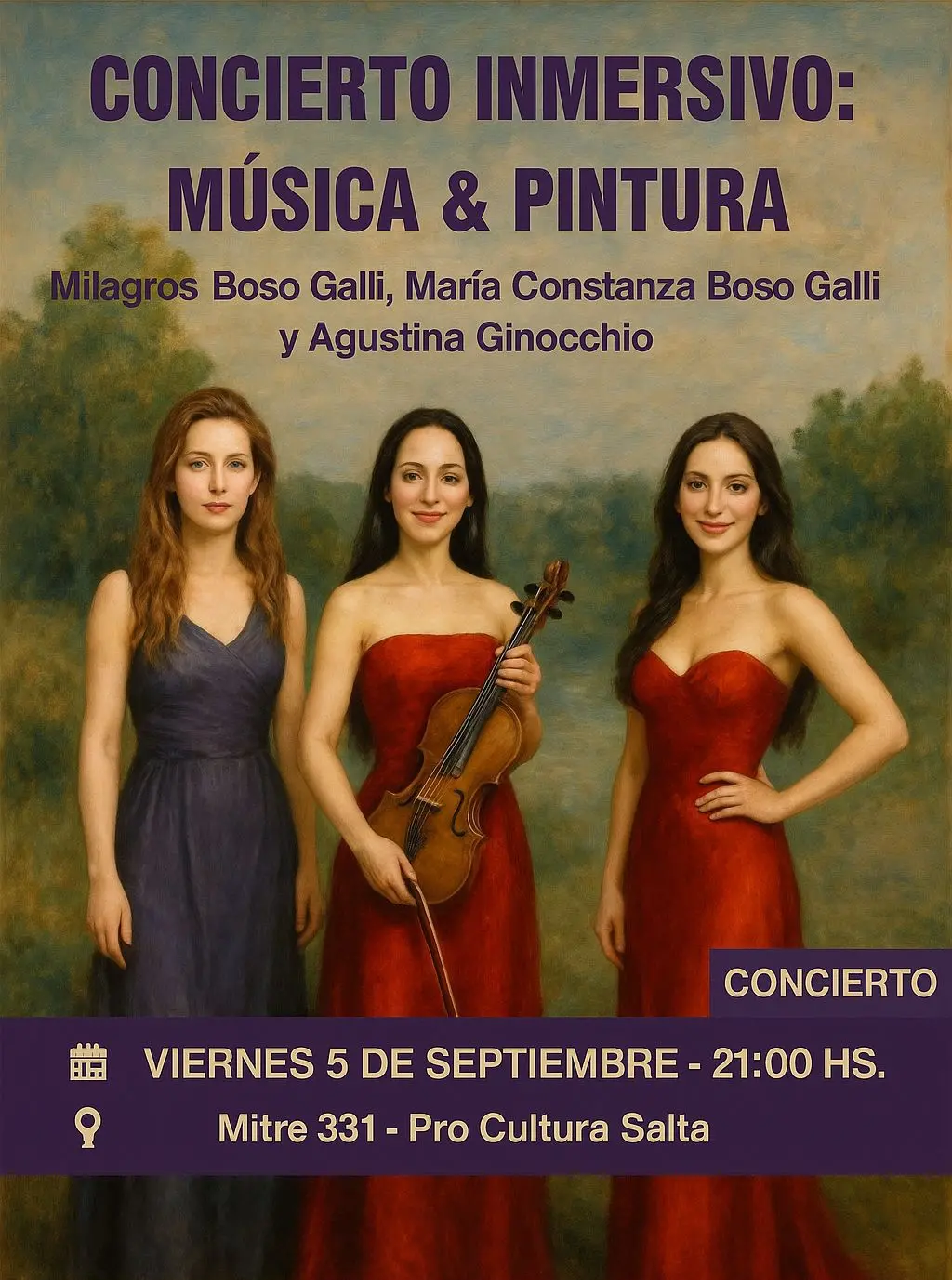 Un viaje multisensorial: Salta será escenario de un concierto inmersivo de música y pintura