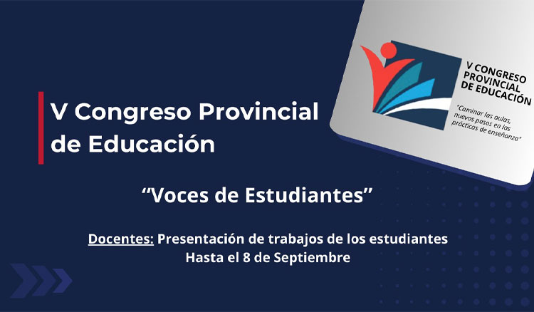 Estudiantes podrán presentar trabajos para el V Congreso Provincial de Educación