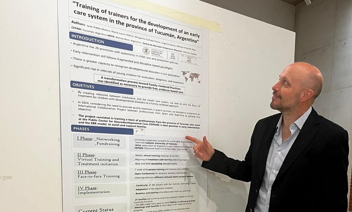 Un médico tucumano presenta en Portugal un proyecto innovador de intervención temprana